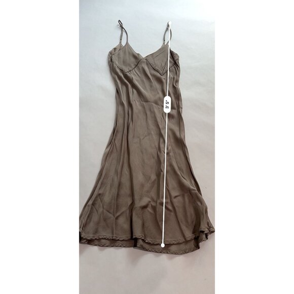 Jeu Illimite Slip Dress in Brown - Picture 3 of 5